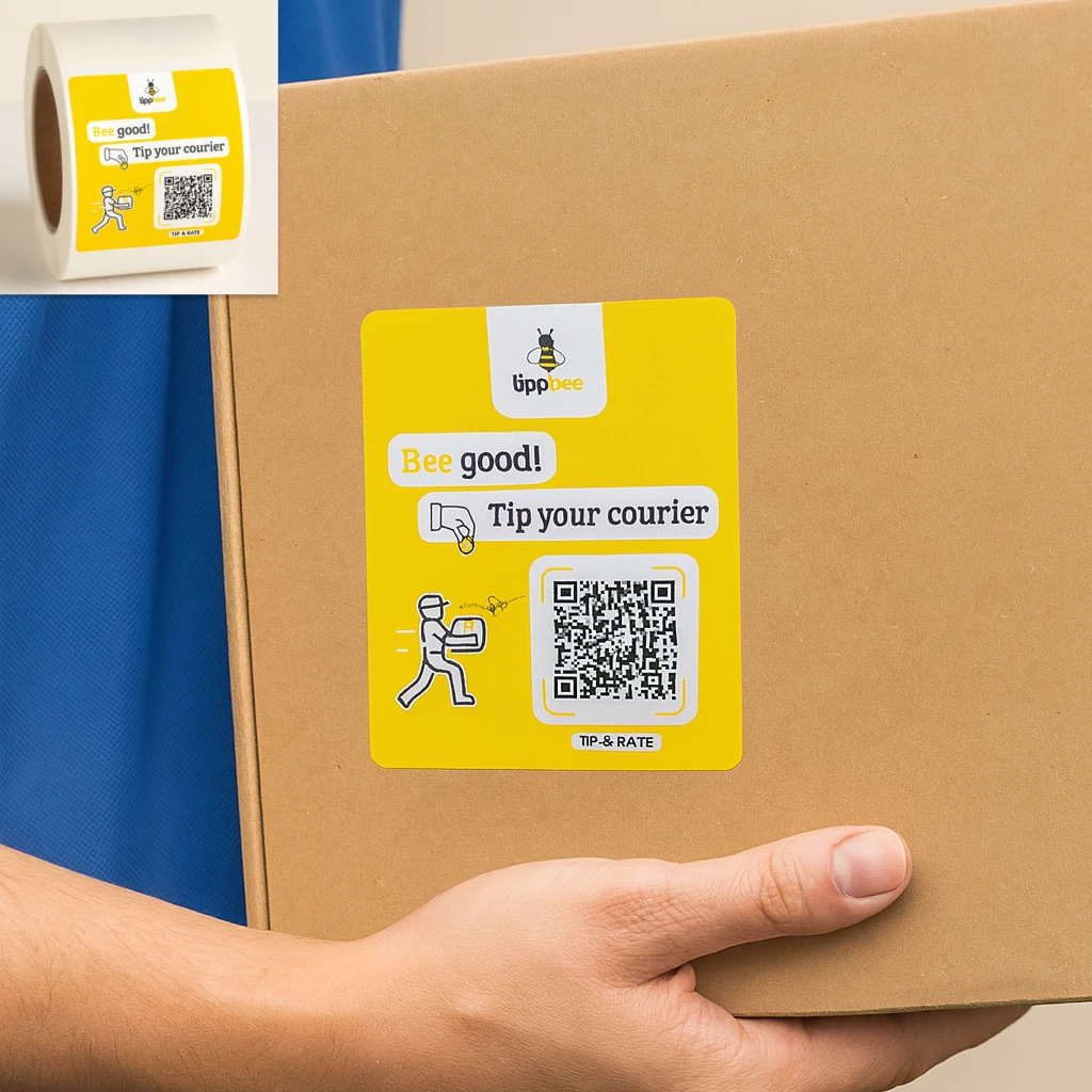 Small Square QR Stickers (1000 pcs)